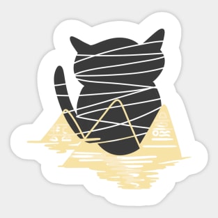 mummy cat Sticker